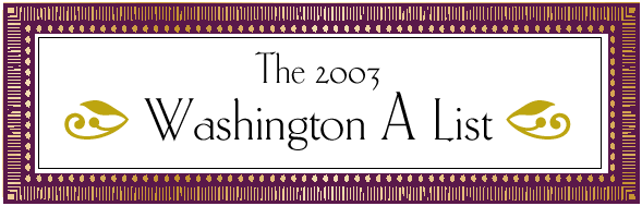 The 2003 Washington A List