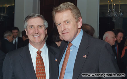 White House Chief of Staff Andrew Card & Former British Ambassador Sir Christopher Meyer at Meyer’s Farwell, 2003