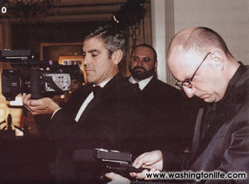 George Clooney and Steven Soderbergh at the Ritz Carlton, 2003