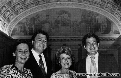 Barbara, Tom, Lindy and Stuart Boggs at the Library of Congress Awards, 1991 