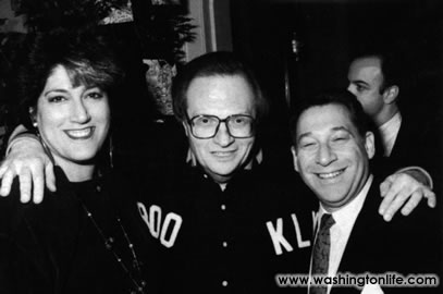 Tammy Haddad, Larry King, and Ted Greenberg at Larry Kings Birthday, 1994