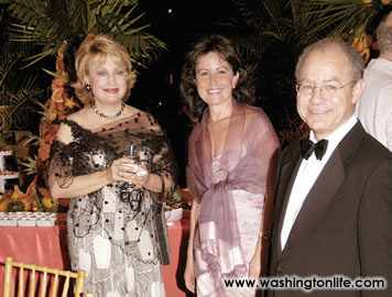 Hilda Ochoa-Brillembourg, Rim Abboud  and Lebanese Amb. Farid Abboud