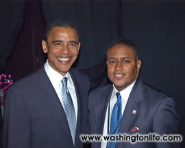 Sen. Barack Obama and Ron Agnus