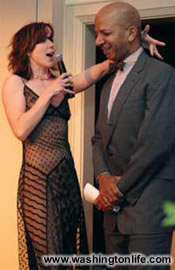 Actress Deanna Harris sang “Whatever Tony Wants” to Mayor Anthony Williams