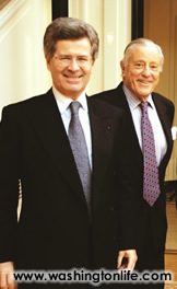 French Amb. Jean- David Levitte and Ben Bradlee