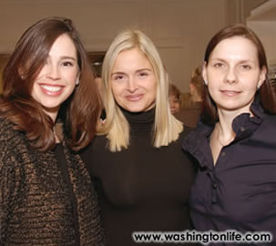 Aimee Lehrman, Sharon Bradley and Ludmilla Cafritz