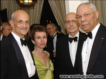 Michael Chertoff, Meryl Chertoff,Stephen Breyer and Gen. Colin Powell