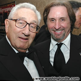 Henry Kissinger and Ron Silver