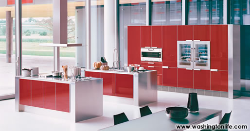 Open kitchen concept by Poggenpohl.