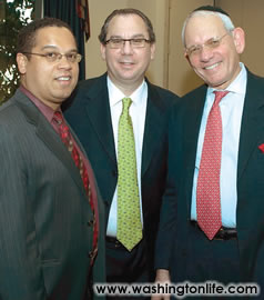 Rep. Keith Ellison (D-MN), Rabbi Schneier and Rabbi Israel Singer