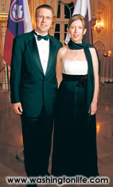 Slovenian Amb. Samuel Szbogar and his wife Maja
