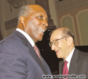 Vernon Jordan and Alan Greenspan