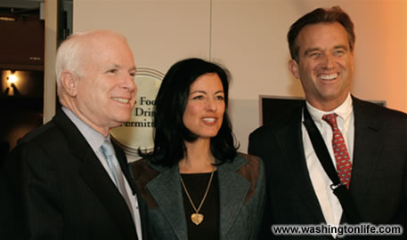 Senator John McCain, Documentary producer and environmentalist, Laurie David and Robert F. Kennedy, JR