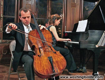 EFE BALTACIGIL and ANNA POLONSKY perform at The Embassy Series concert.Photos by Tony Powell