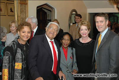 Patricia Hooks Gray and Benjamin and Frances Hooks with Karyn and Sen. Bill Frist