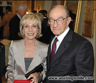 Andrea Mitchell and Alan Greenspan