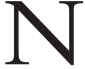 Letter N
