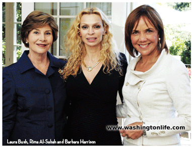 Laura Bush, Rima Al-Sabah and Barbara Harrison