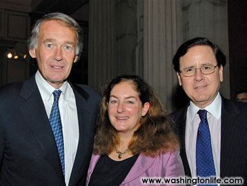 Rep. Ed Markey, Amy Nathan and Howard Fineman