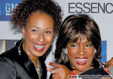 Actress Tamara Tunie and Mary Wilson of the Supremes