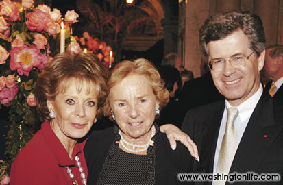 Lily Safra, Ethel Kennedy and French Amb. Jean David Levitte