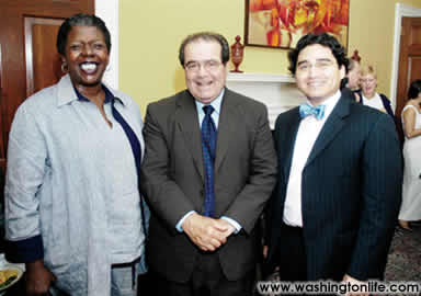 Rep. Stephanie Tubbs Jones, Justice Antonin Scalia and Jorge Martinez