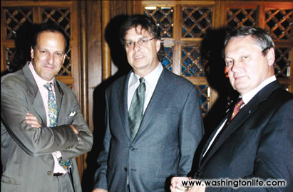 Graham Wisner, Andrew Cockburn and Belgian Amb. Franciskus van Daele