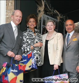 John Irelan and Janet Langhart Cohen with Karen and Michael Ansari
