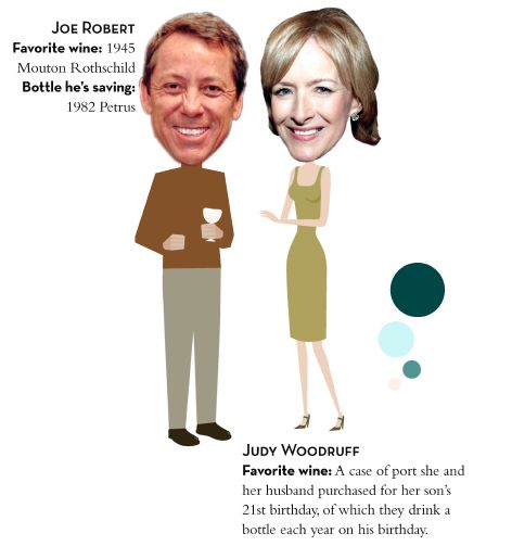 Joe Robert and Judy Woodruff
