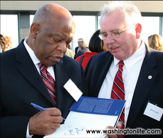 Rep. John Lewis and Terry Lynch