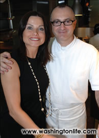 Ingrid and Chef Fabrizio Aielli of Teatro Goldoni