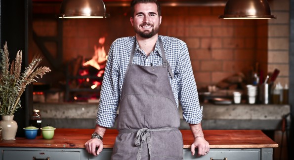 Chef Jeremiah Langhorne at The Dabney. (Photo by Tony Powell)