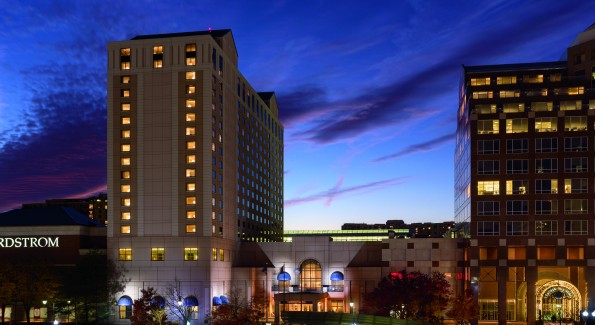 The Ritz-Carlton, Pentagon City is conveniently located next to the metro and has indoor access to the Pentagon City mall. (Photo courtesy Ritz-Carlton) 