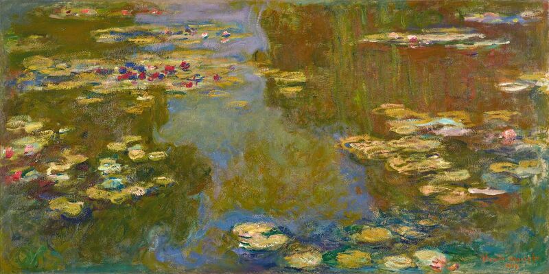 Claude Monet - "The Water Lily Pond" (detail)