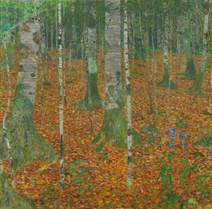 Gustav Klimt - "Birch Forest"