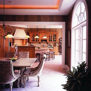 the informal dining room