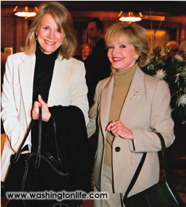 Washington Life Magazine Candice Bergen and Florence Henderson