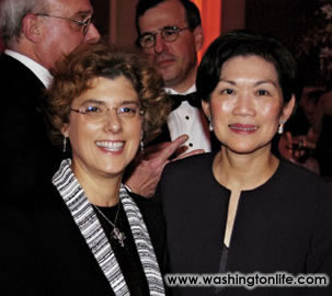 Dr. Esther Sternberg and Singaporean Amb. Heng Chee Chan Washington Life Magazine