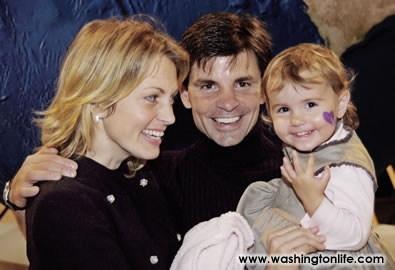 Alexandra Wentworth, George Stephanopoulos and daughter Ali at a screening of “The Incredibles,” 2004