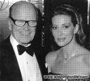 Jack Kent Cooke and Marlene Cook at Eye Ball, 1991