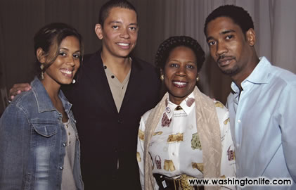 Joelle Myers, Roger Richard, Rep. Shelia Jackson Lee and James Woodyard at Washington Life&rsquo;s 13th Anniversary, 2004