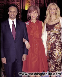 Kuwaiti Amb. Salem Al-Sabah, Jane Stanton Hitchcock and Rima Al-Sabah