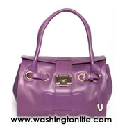 JIMMY CHOO CALFSKIN SHOULDER BAG