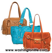 FROM TOP PRADA HEATHER GROMMET BAG