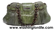 SALVATORE FERRAGAMO GREEN CROCODILE BAG