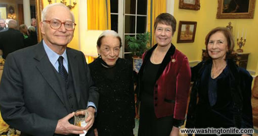 Stephen Schwebel, Lolo Sarnoff, Dame Judith Mayhew Jonas and Susan Rappaport