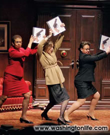 Eleanor Holmes Norton, Alexandra Wentworth and Sheila Johnson Newman