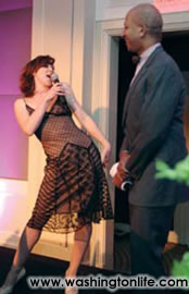 Actress Deanna Harris sang “Whatever Tony Wants” to Mayor Anthony Williams