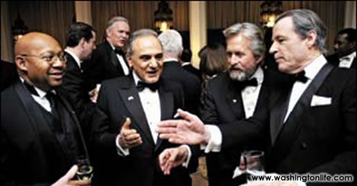 Sec. of HUD Alphonso Jackson, HRH Prince Turki Al-Faisal, Michael Douglas and Leo Daly