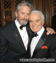 Michael Douglas and Jack Valenti